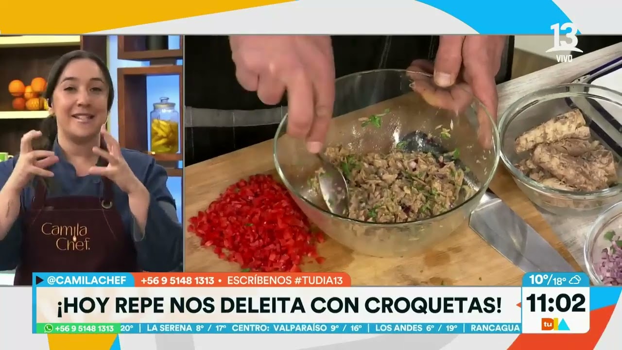 Croqueta de atún: Camila y Repe enseñan exquisita preparación | Tu Día | Canal 13