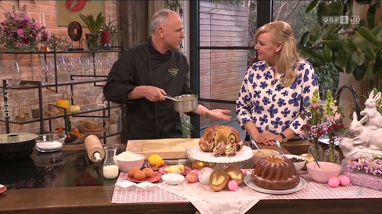 🥚 HERWIG GASSER, OSTERN MIT GENUSS: KÄRNTNER REINDLING VOM FEINSTEN LIVE IM ORF STUDIO 2