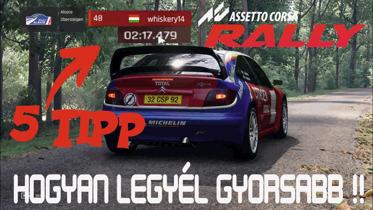 5 Tipp, hogyan legyél gyorsabb | Assetto Corsa Rally |
