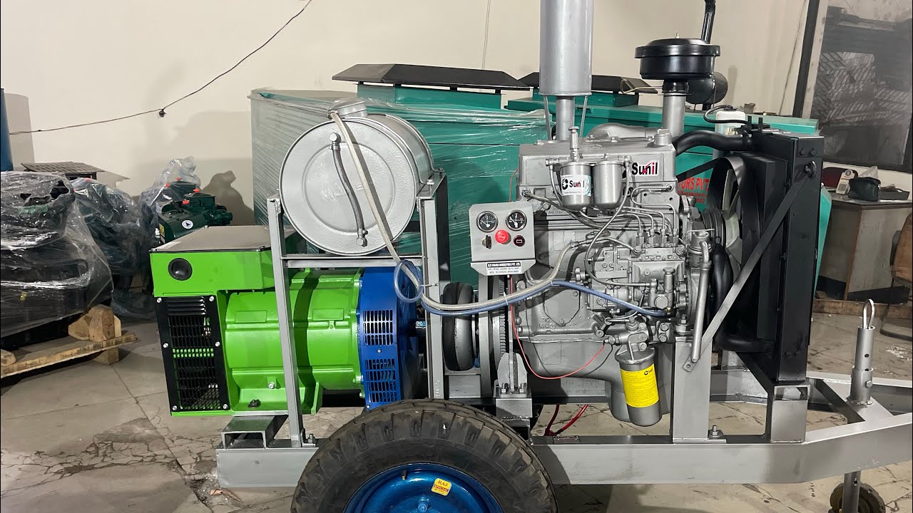 50kva Generator Crompton Alternatour 50 kva with Tata 1109 Four Cylinders Diesel Engine with BigTyre