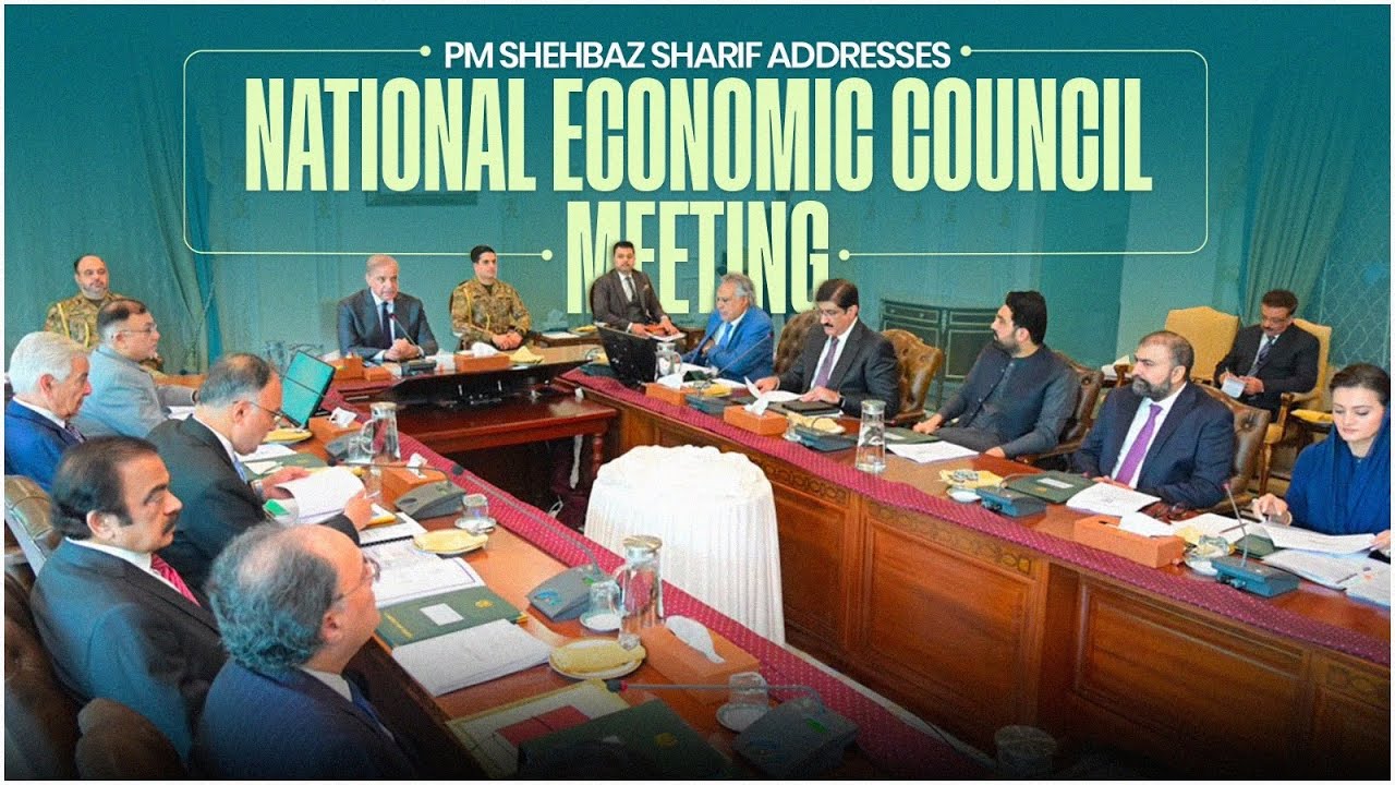 PM Shehbaz Sharif Addresses National Economic Council Meeting
