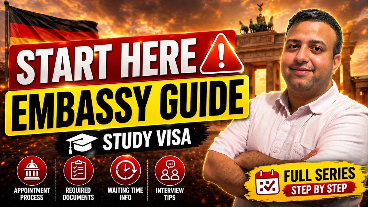 German Embassy Appointment Guide 🇩🇪 | Study Visa Pakistan (Full Series)