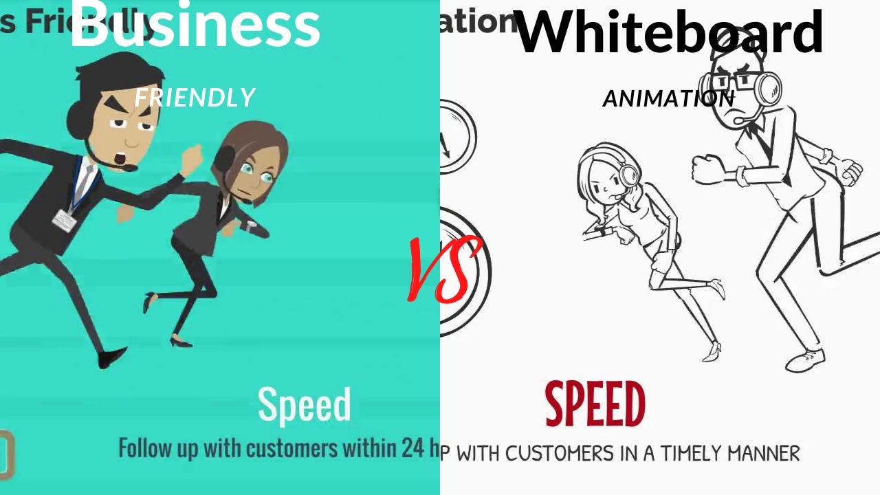 Business Friendly vs Whiteboard Animation - Comparison part 1