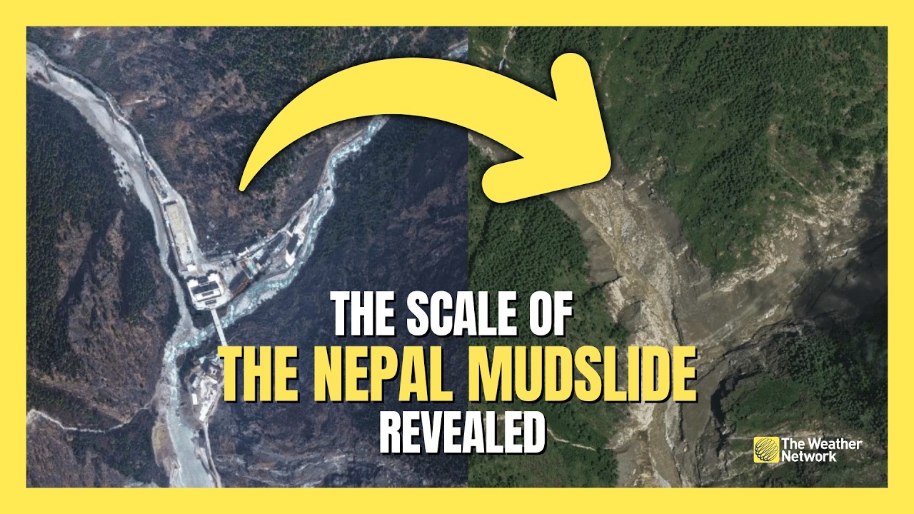 Before and After: Satellite images show scale of Nepal mudslide