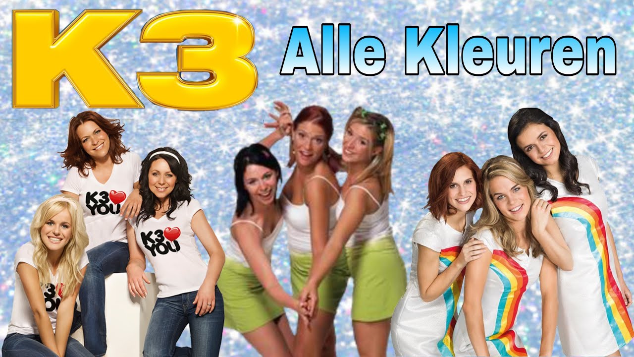 K3 Alle kleuren Lyrics - de 3 K3 generaties