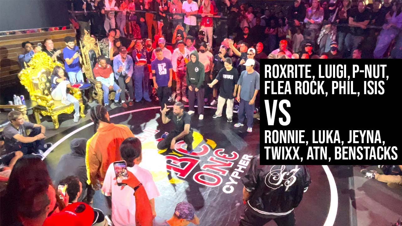 Ronnie, Benstacks, ATN, Twixx, Jeyna, Luka VS Roxrite, Flea Rock, Luigi, Phil, Isis, P-Nut