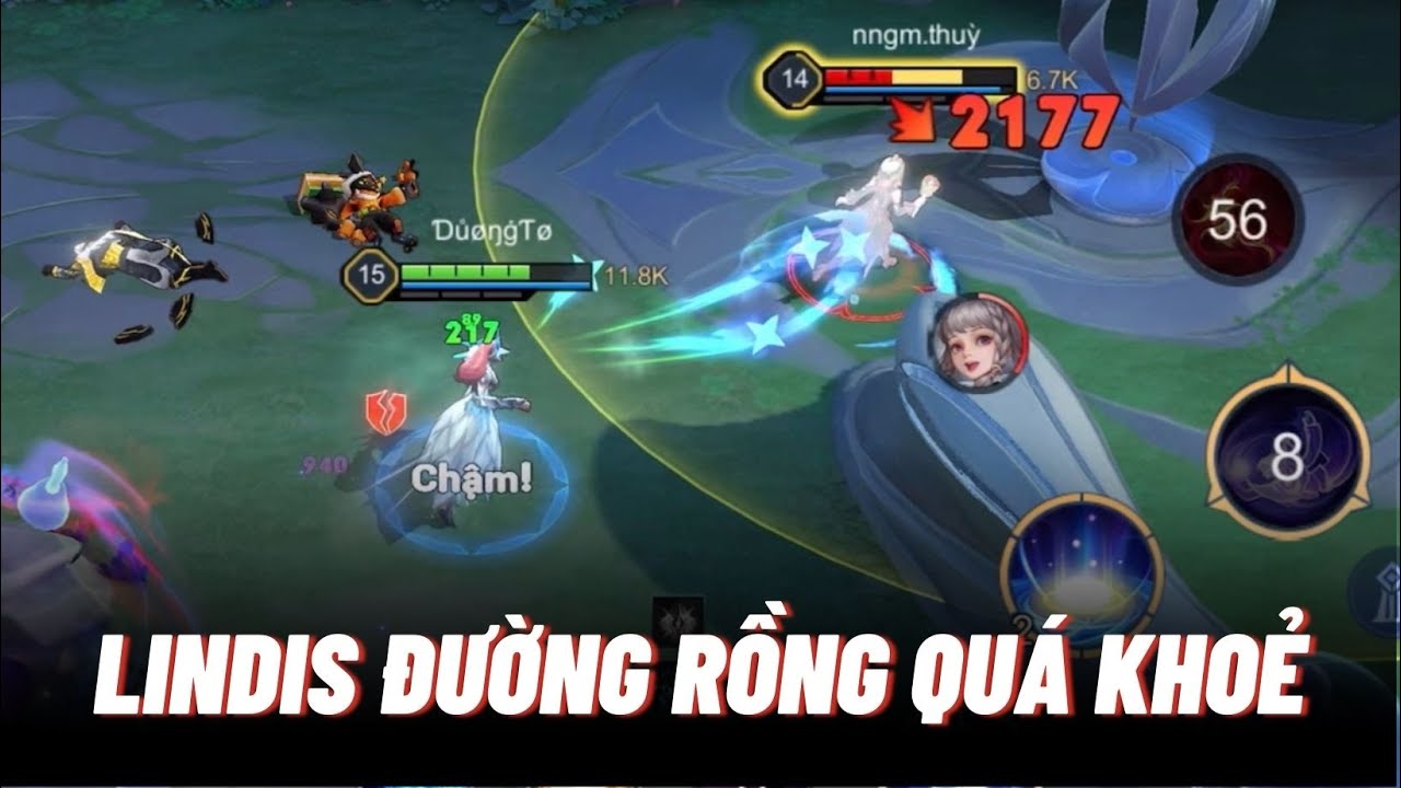 Lindis đi đường rồng quá khoẻ - late game một ulti một mạng chí mạng nổ liên tục | Liên quân