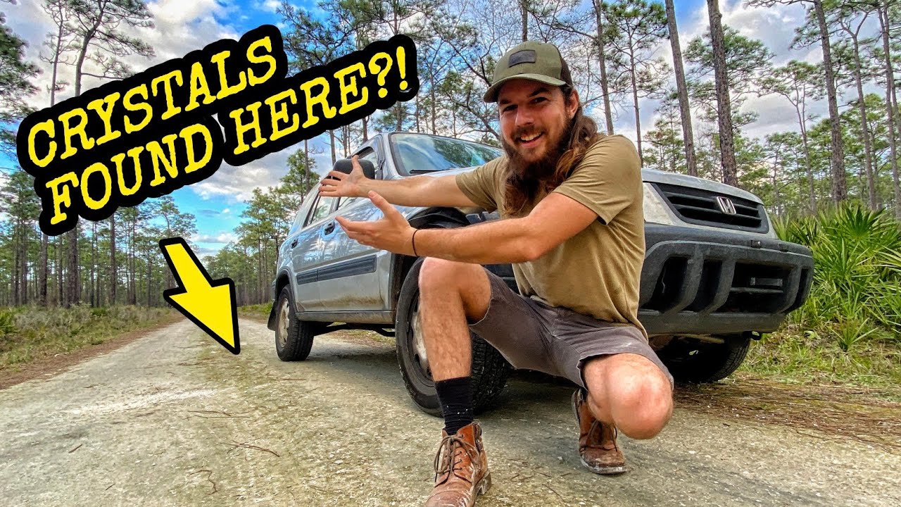 Will We Find CRYSTALS On This Florida Dirt Road? Rockhounding For Druzy Quartz, Agate, & Chalcedony!