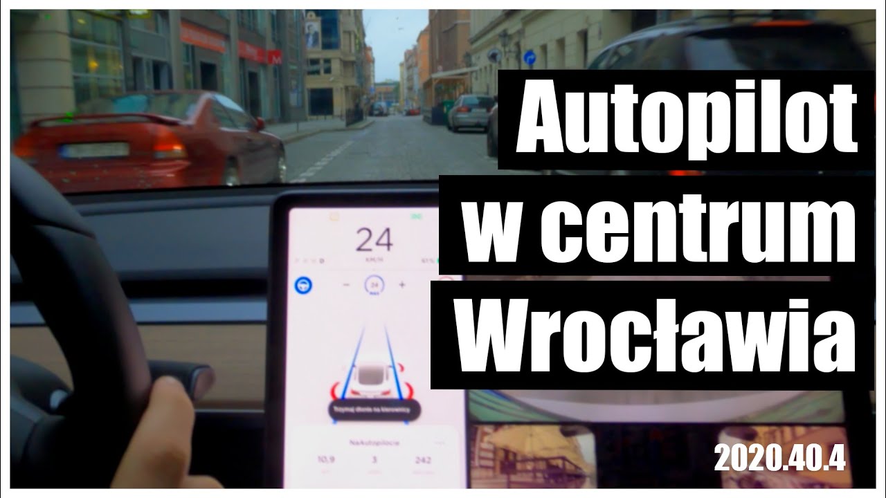 Tesla Autopilot w centrum Wrocławia! Jak autopilot radzi sobie w mieście?