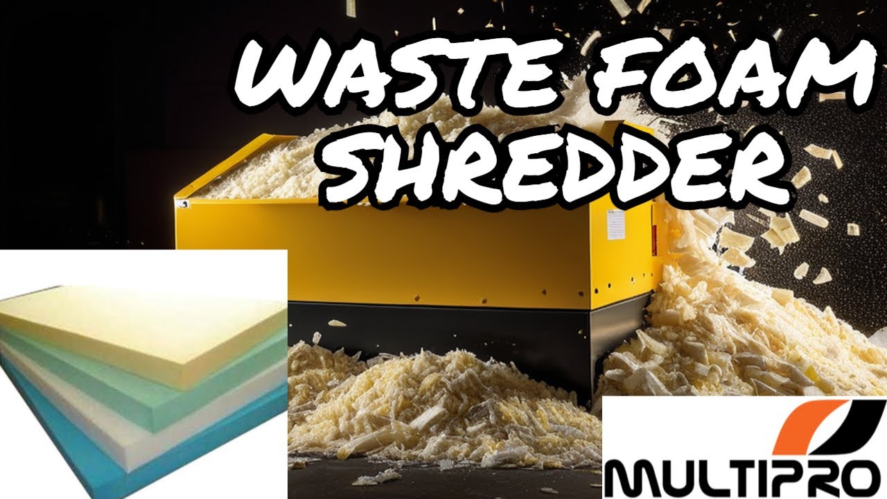 Waste Foam Recycling Machine / Foam Shredder