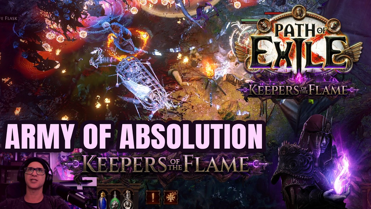 My POE 1 Launch Build: Necromancer Army of Absolution (Keepers of the Flame 3.27 League)