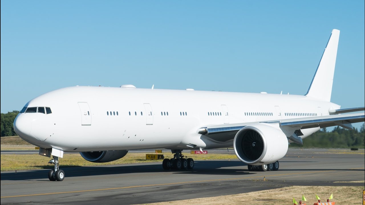 Japan Air Self Defense Force First 777-300ER First Flight @ KPAE