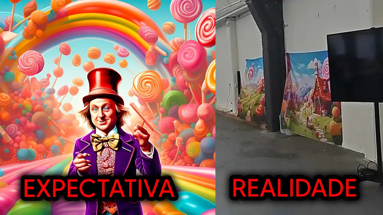 O FALSO EVENTO DO WILLY WONKA QUE DEU ERRADO