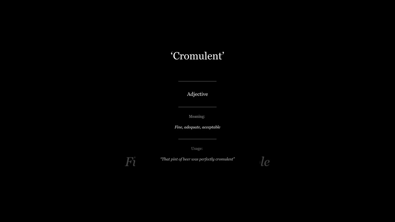 Learn a New Word Every Day - Cromulent