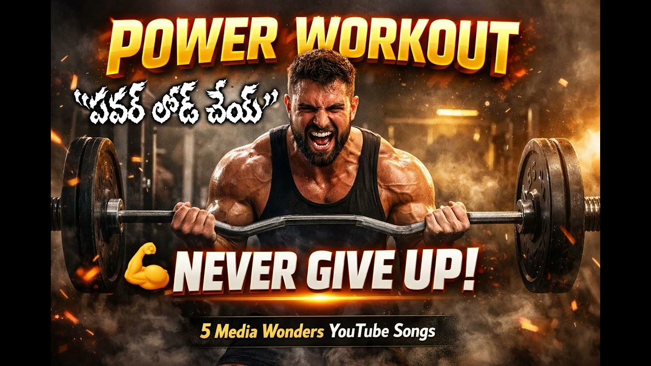 పవర్ లోడ్ చేయ్ | POWER WORKOUT 💪 NEVER GIVE UP |Ultimate Gym Motivation Song 2026|Best Workout Music