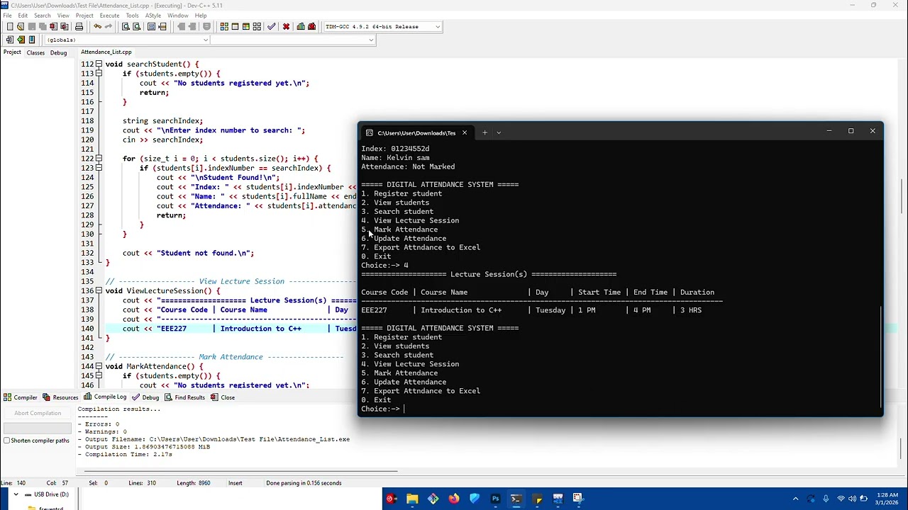 How I created my Digital Attendance System