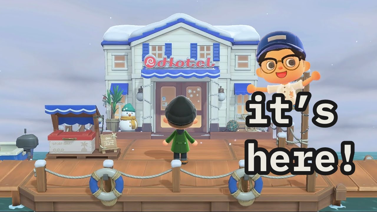 ACNH 3.0 Hotel Update, it's a cute walkthough