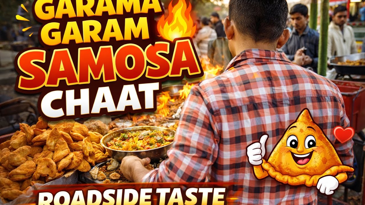 Garama Garam Samosa Chaat 🔥 | Roadside Taste
