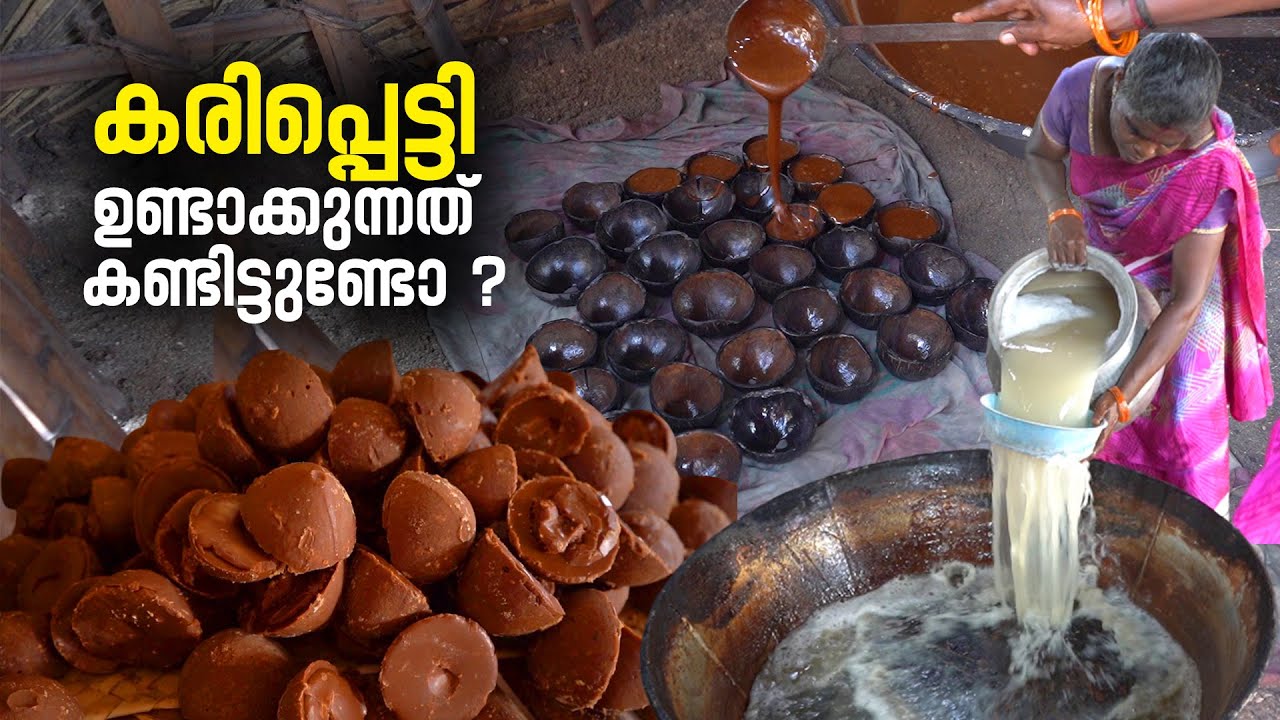 കരിപ്പെട്ടി ഉണ്ടാക്കുന്നത് കണ്ടിട്ടുണ്ടോ | Palm Jaggery Making | Karuppatti Making | Palm Candy