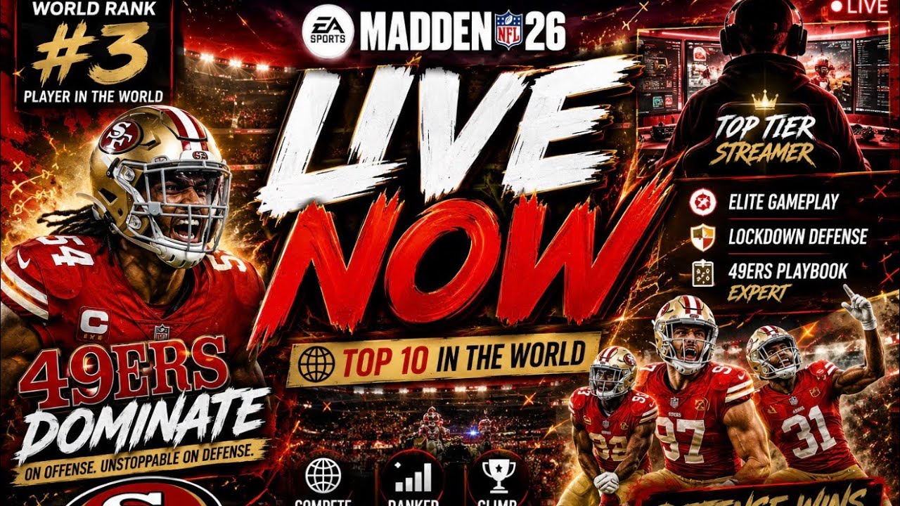 🚨 LIVE NOW: #3 PLAYER IN THE WORLD 🌎 | Madden 26 Ranked H2H 🔥