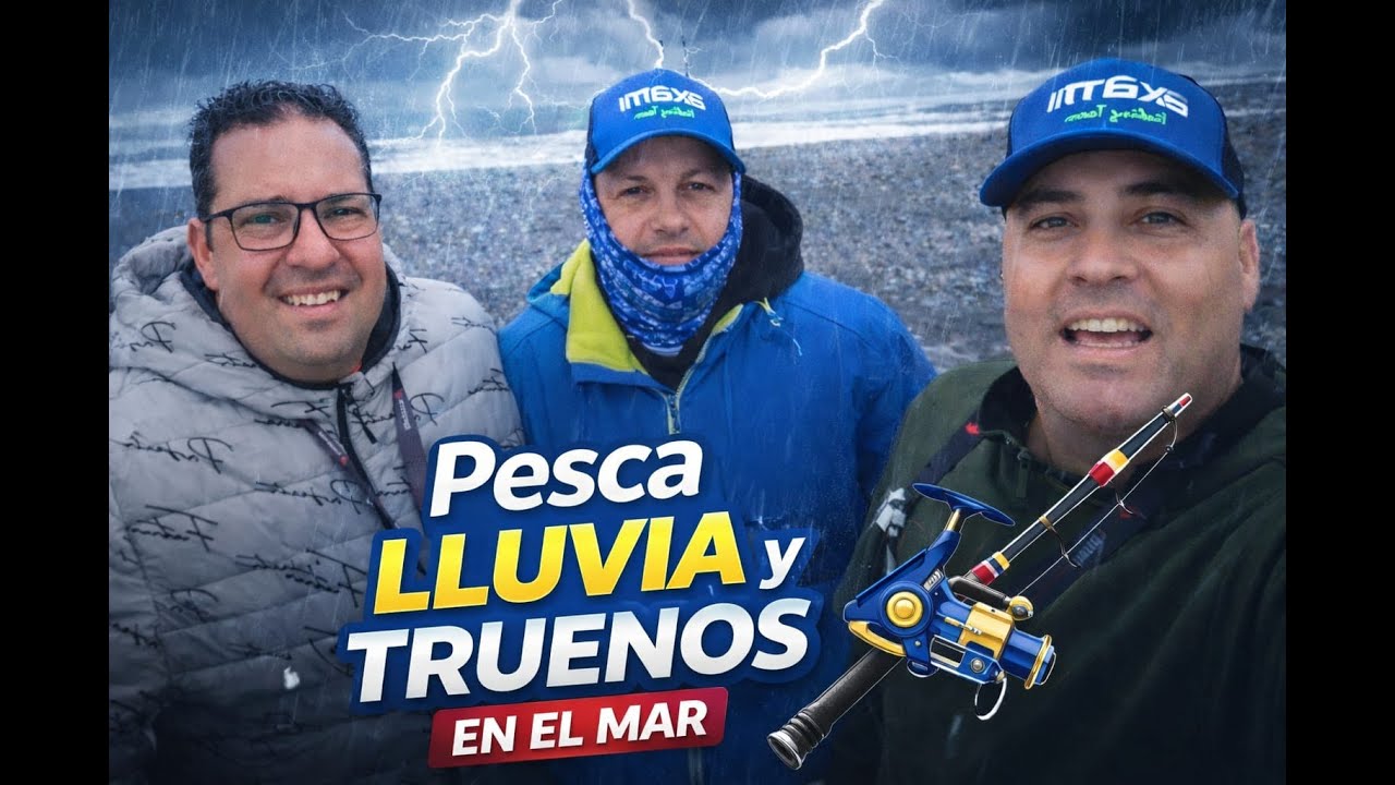☔⛈️🎣SURFCASTING BAJO LA LLUVIA ☔⛈️🎣