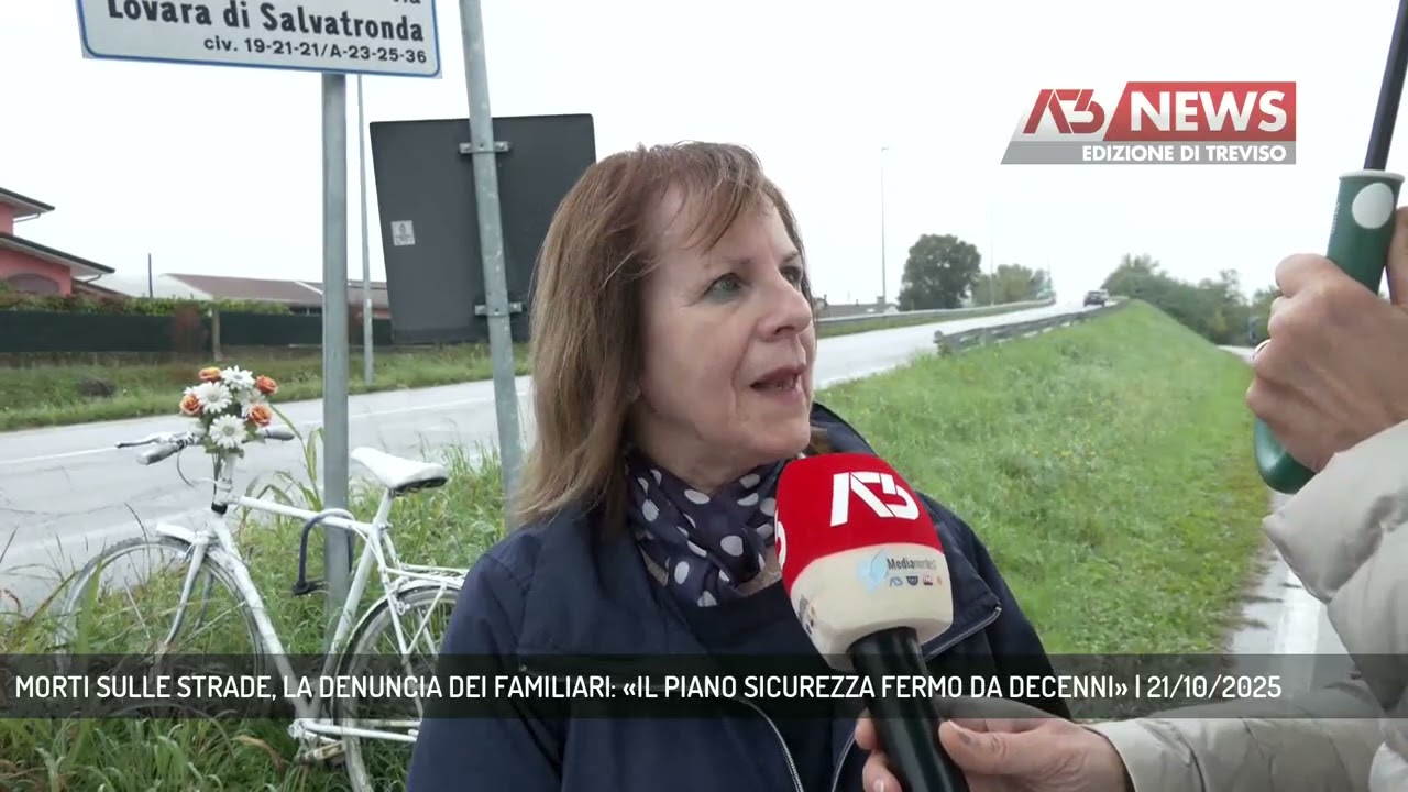 MORTI SULLE STRADE, LA DENUNCIA DEI FAMILIARI: &laquo;IL PIANO SICUREZZA FERMO DA DECENNI&raquo; | 21/10/2025