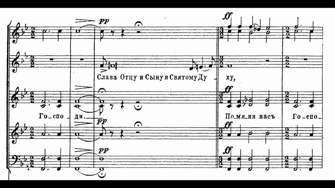 Grechaninov - Passion Week Op. 58-03 In Thy Kingdom remember us, o Lord