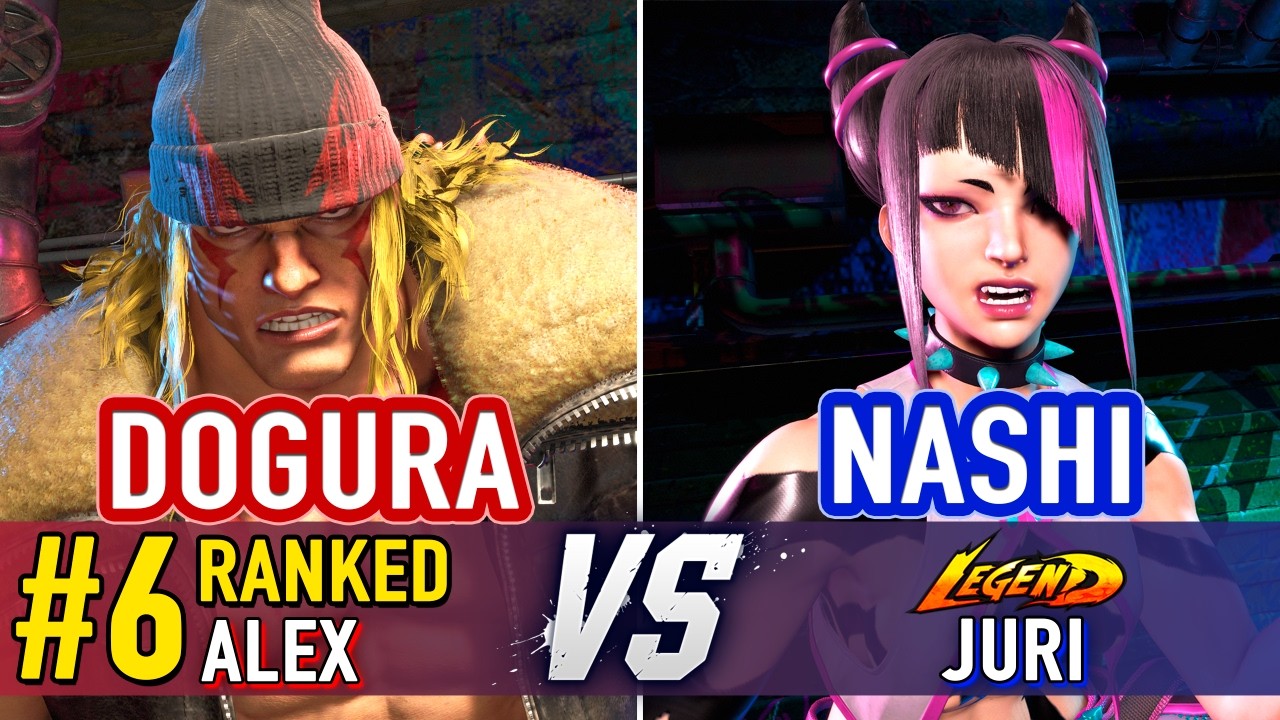 SF6 🤜 DOGURA (#6 Ranked Alex) vs NASHI (Juri) 🤛 SF6 High Level Gameplay