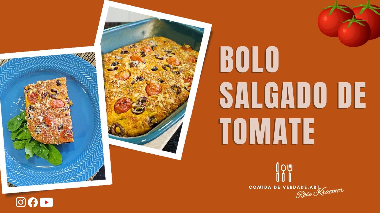 Bolo Salgado de Tomate | @Comida de Verdade.art