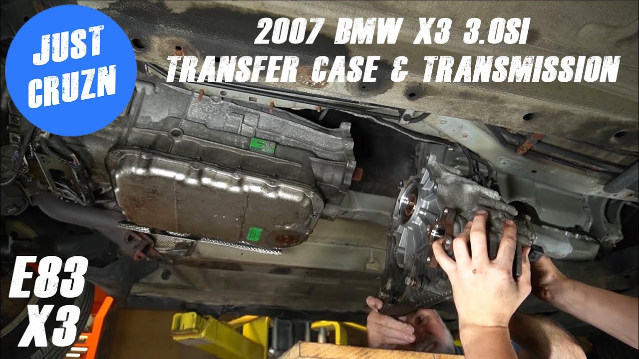 Как снять раздаточную коробку и трансмиссию BMW E83 X3