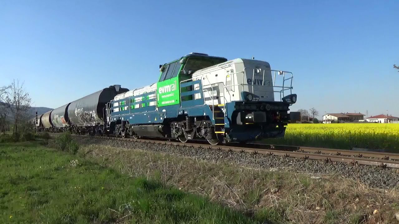 EVM RAIL con CZ LOKO 744 017 e suo primo treno sulla Cuneo-Busca 13-4-2021