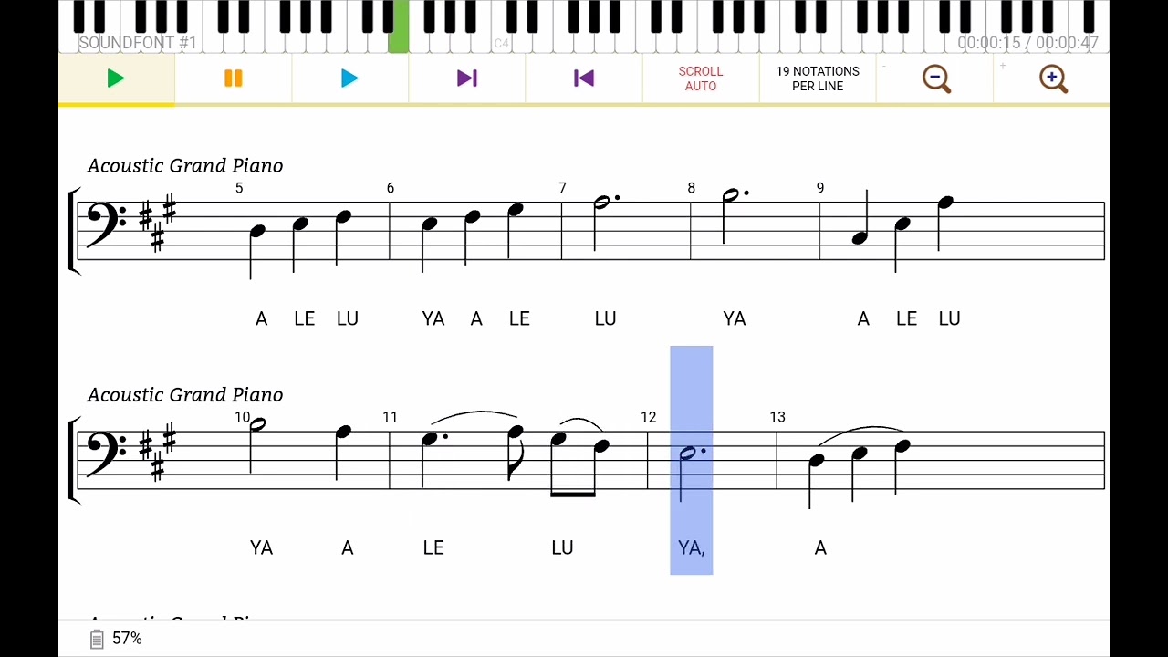 Aleluya (Misa dela Reina) Tenor