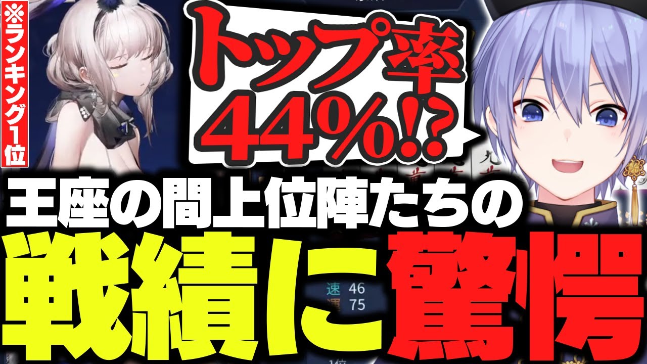 【麻雀】段位戦で遭遇する王座の間上位陣たちの戦績に驚愕するレイード【白雪レイド/切り抜き】