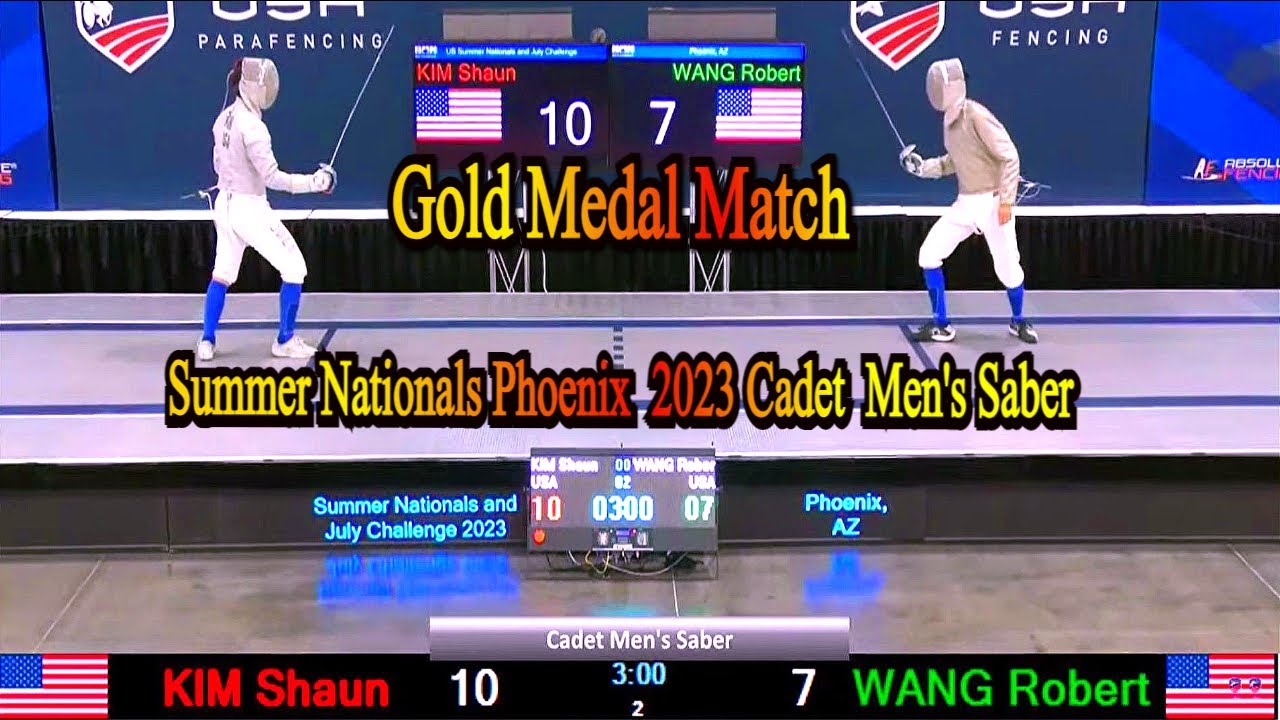 Kim Shaun vs Robert Wang: Decisive Match - Summer Nationals Men's Saber Cadet Final Phoenix 2023