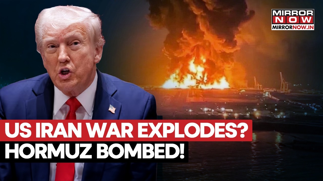 HORMUZ BOMBED! Trump's Military Strikes Bandar Abbas As IRGC Launches Drones Towards US Vessel