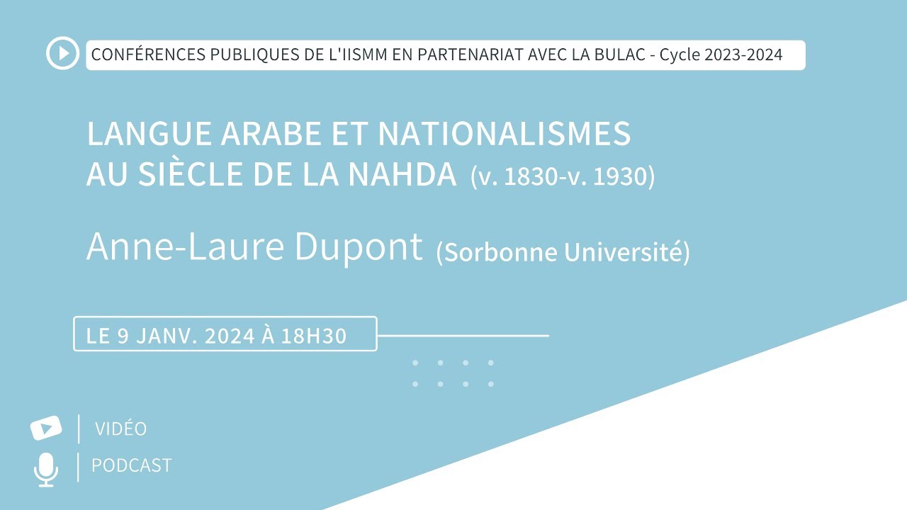 Langue arabe et nationalismes au siècle de la Nahda (v. 1830-v. 1930)