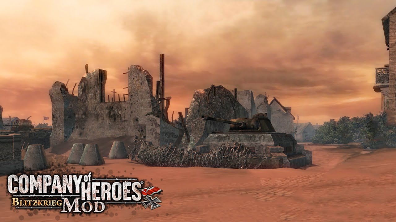 Lyon 1vs2CPU Expert | Company Of Heroes Blitzkrieg Mod