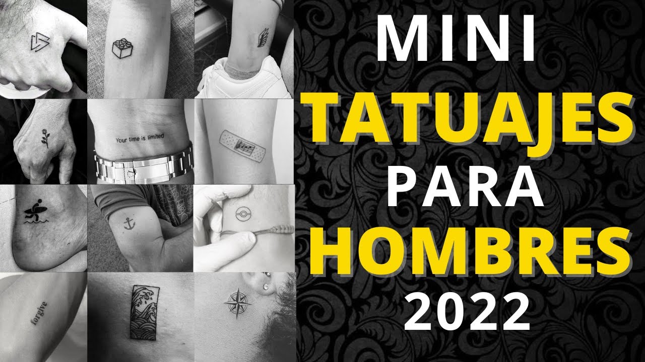 Mini tatuajes para hombres / catálogo e ideas / Golden Tattoo