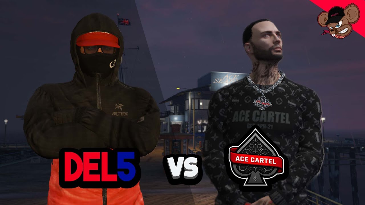 DEL 5 VS ACE AND TAKING TINY TIM!! (GTA 5 MRP)
