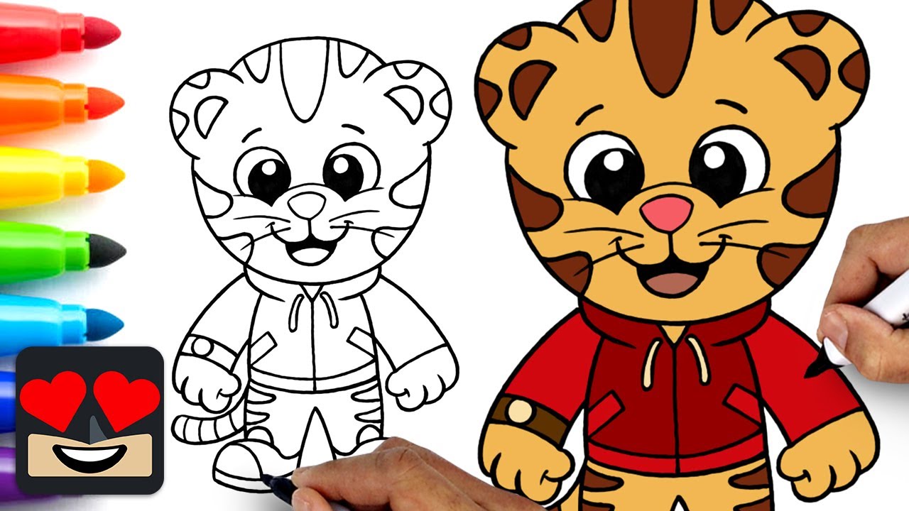How To Draw Daniel Tiger for Beginners