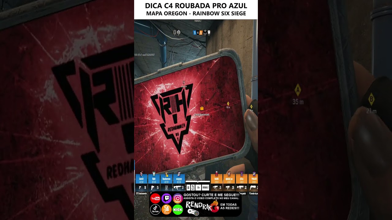 DICA C4 ROUBADA PRO AZUL MAPA OREGON - RAINBOW SIX SIEGE 