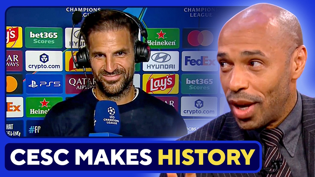 Сеск Фабрегас и Тьерри Анри РЕАГИРУЮТ на историческую победу &laquo;Комо&raquo; 👏 | UCL Today