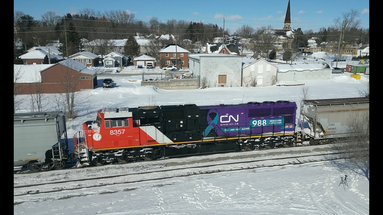 RAILREEL Frozen Freights & Friends CN Ingersoll Ontario Jan 20 2026
