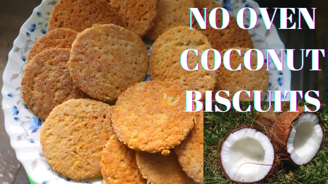 How to Make Coconut Biscuits with Coconut Residue on Your Gas Stove or Gas Cooker