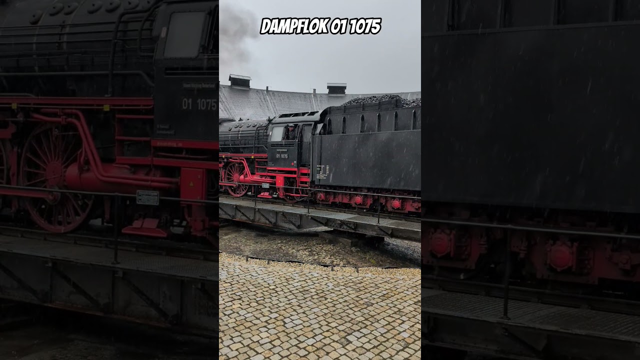 🚂 Spektakul&auml;r! 01 1075 f&auml;hrt majest&auml;tisch auf die Drehscheibe | 100 Jahre Einheitslok BR 01