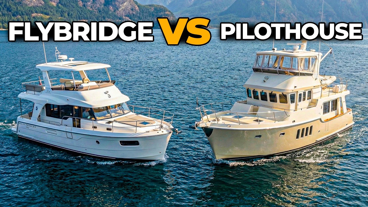 Flybridge vs Pilothouse: Which one is better for a liveaboard trawler?