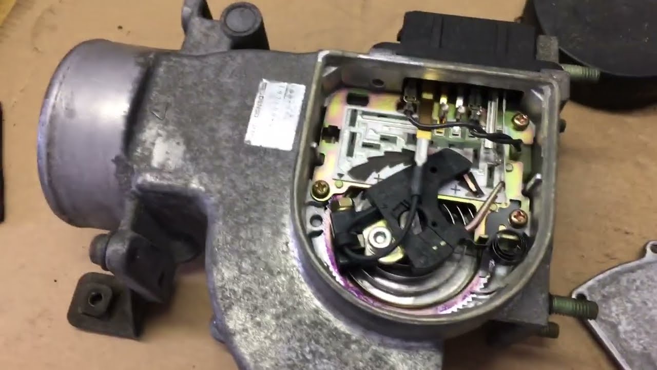 Toyota 22RE AFM Air Flow Meter disassembly (door binding repair) idle stumble revving acceleration