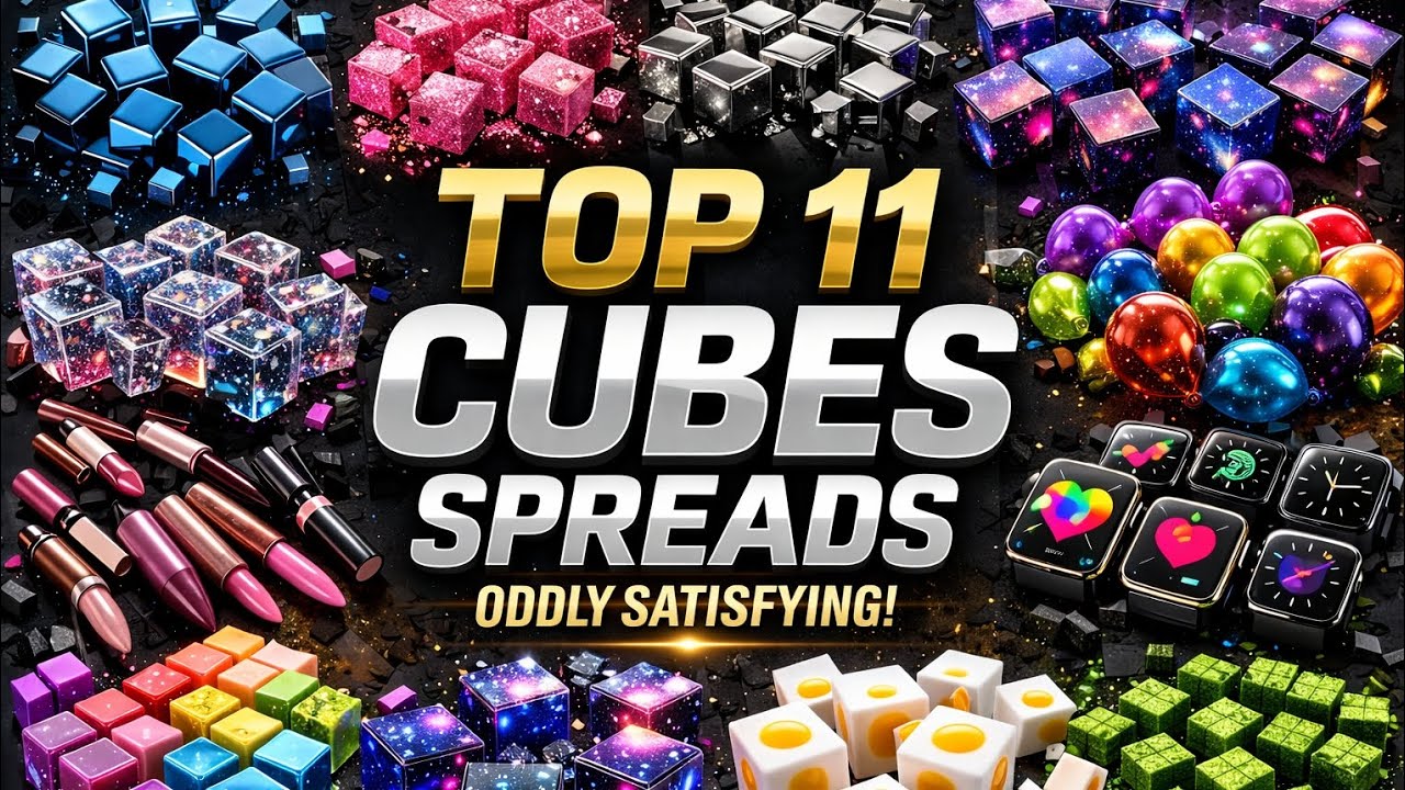 Top 11 Most Satisfying Cubes Spread Compilation | Oddly Satisfying Video 😍