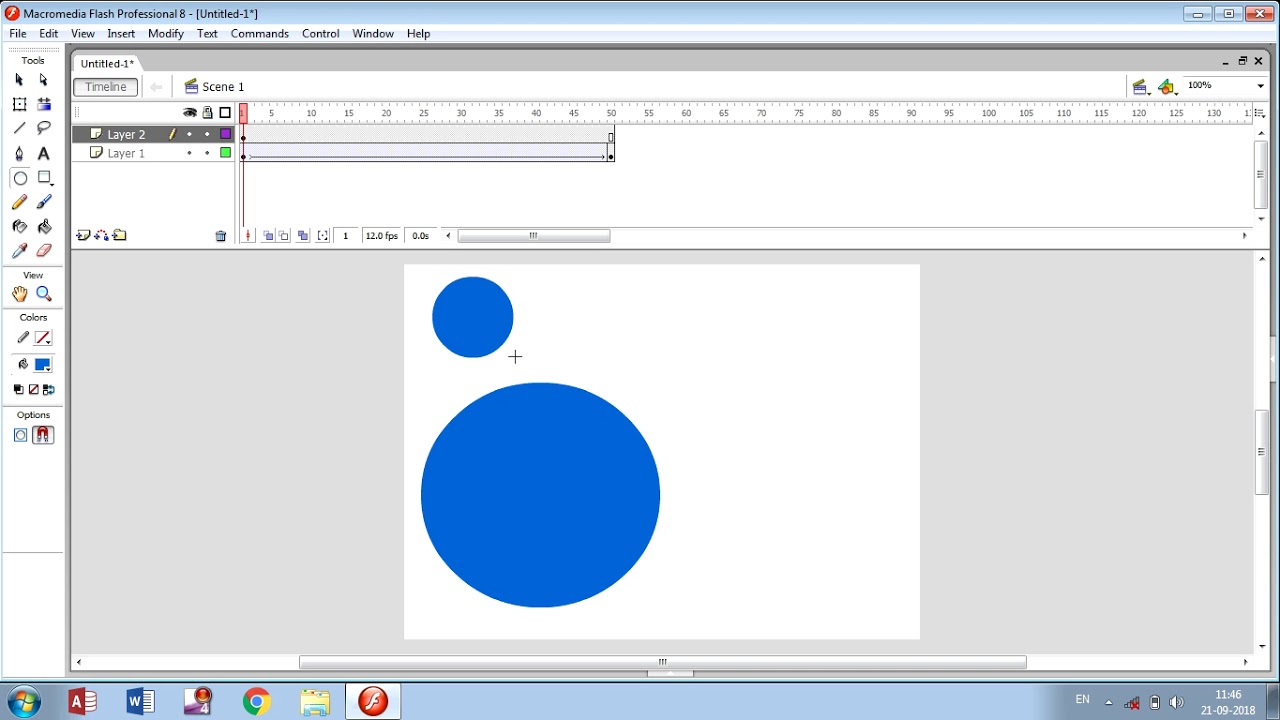 Make a shape and motion tween very easy (Hindi)