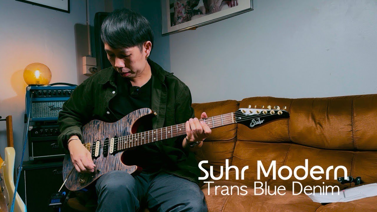 Suhr Modern ( Trans Blue Denim) By Guitarcoach Shop